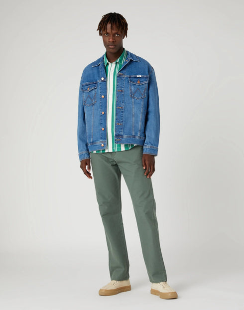 Wrangler Men's Anti Fit Jacket In Blue Eyes Blue