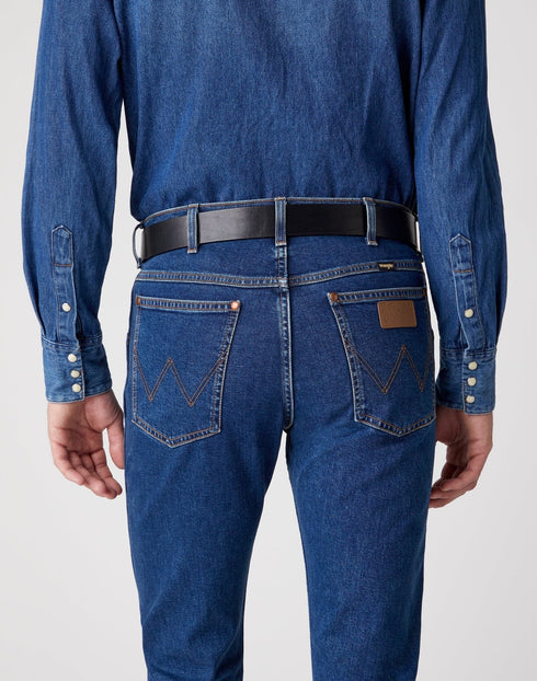 Wrangler Men's Cable Buckle Belt In Black