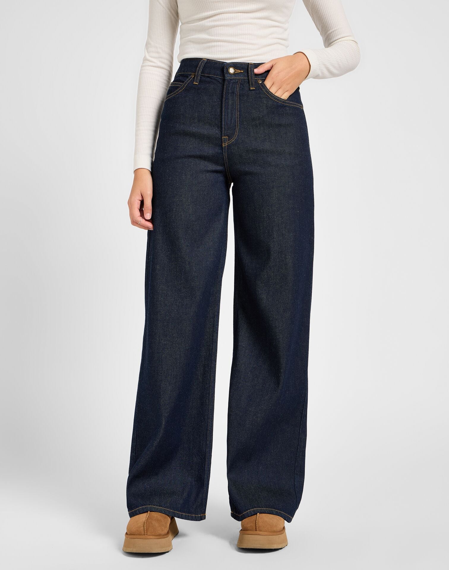Lee Women's Stella A Line Jeans In Dark Beat - Main Image